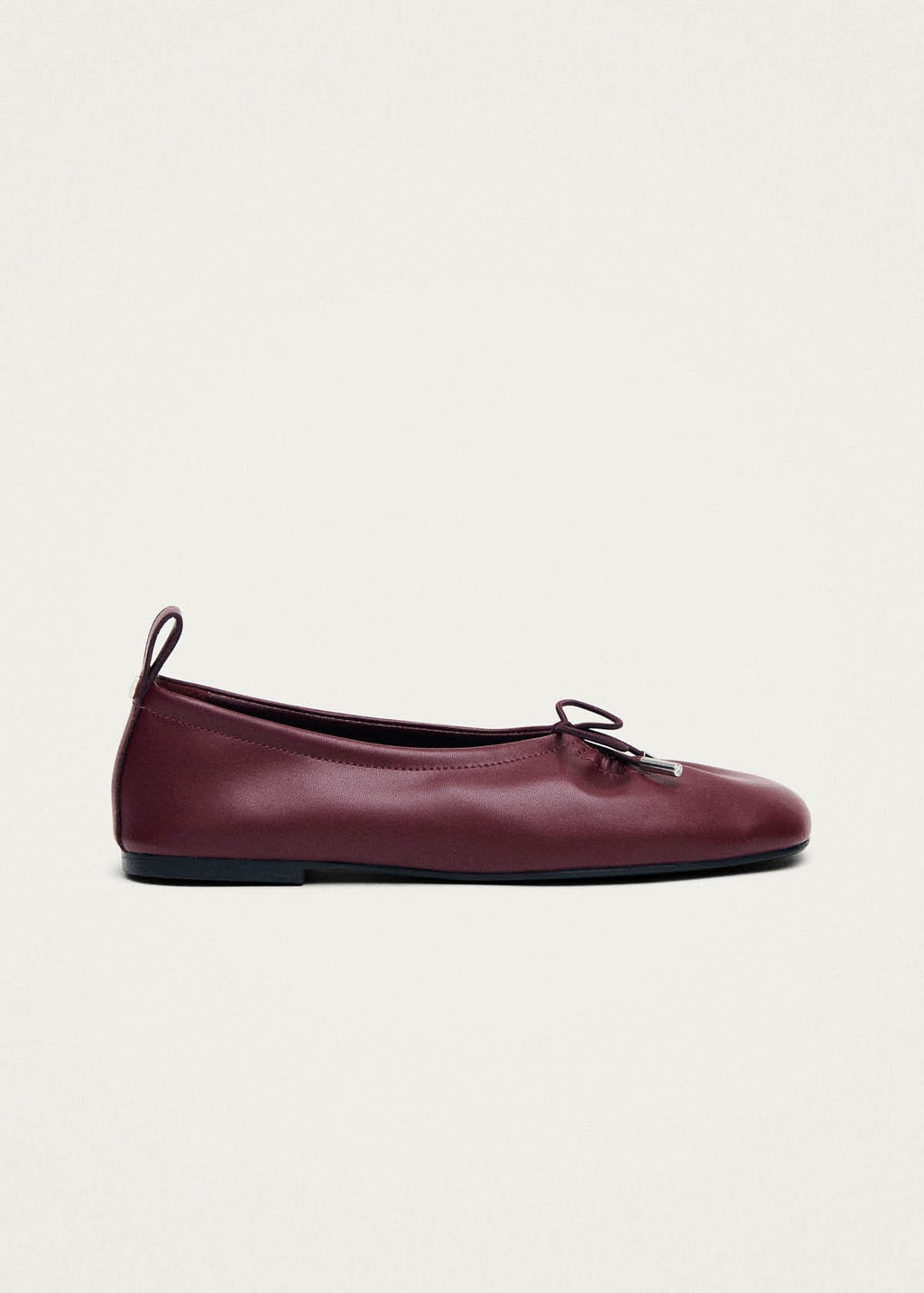 Rosalind Burgundy Vegan Leather Ballet Flats